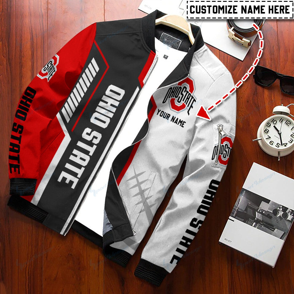 Ohio State Buckeyes Personalized Bomber Jacket BG30
