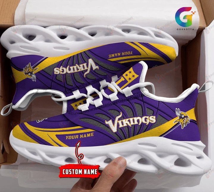 Minnesota Vikings Yezy Running Sneakers 712