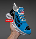 Custom Name – Carolina Panthers -PERSONALIZED MAX SOUL SHOES
