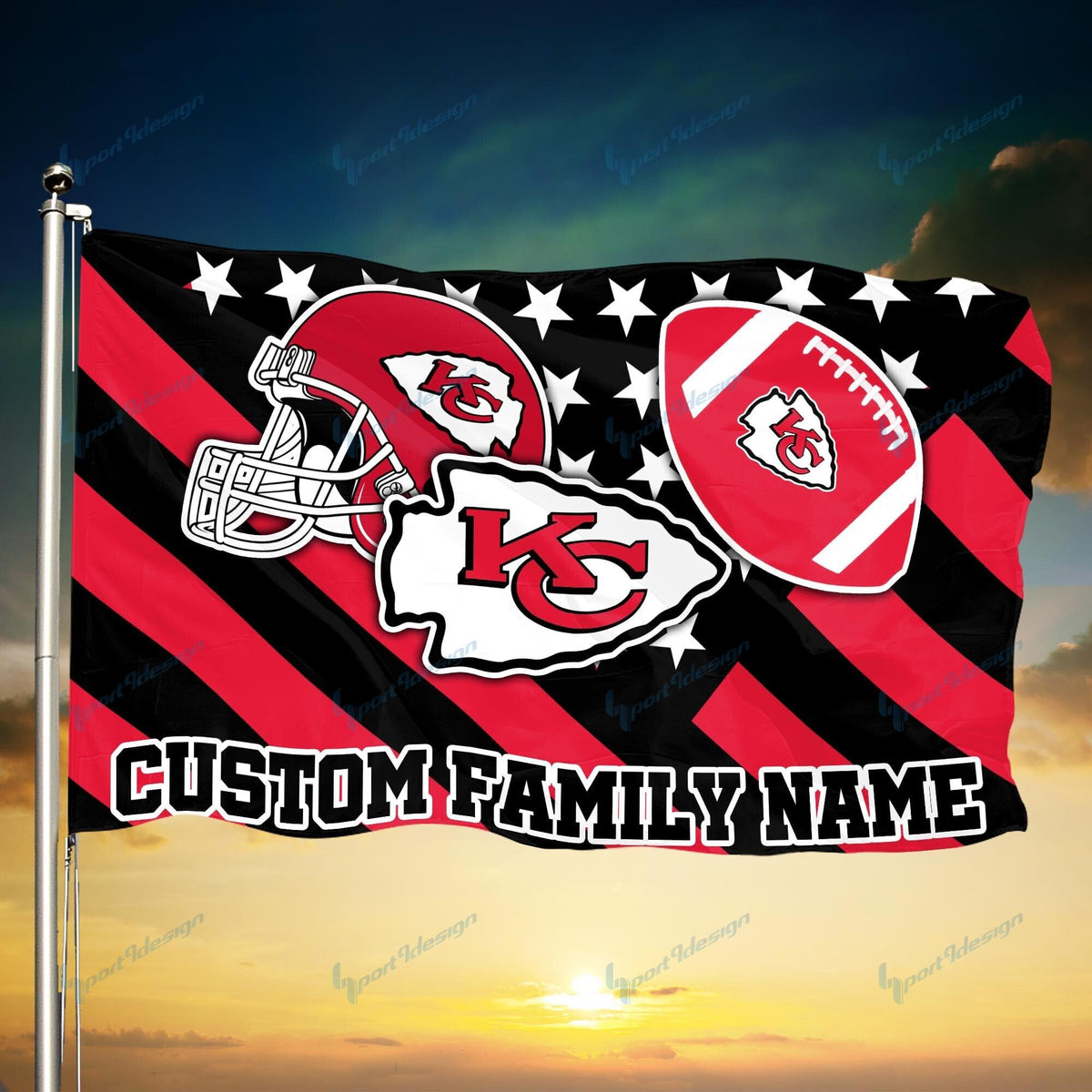 Kansas City Chiefs Personalized Flag 79