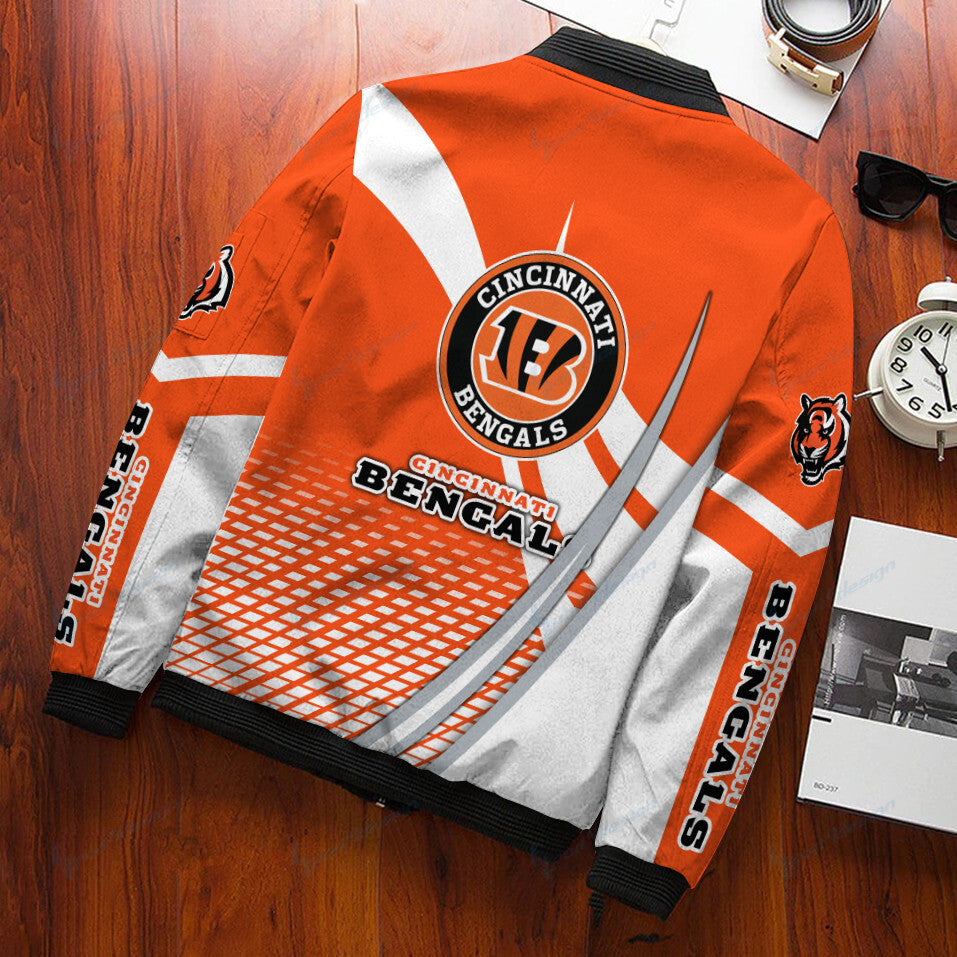 Cincinnati Bengals Personalized Bomber Jacket BG494