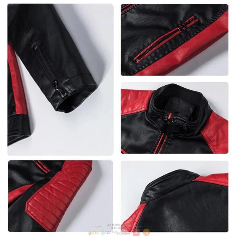Kansas city chiefs block leather jacket KC2102