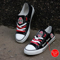 NCAAF Ohio State Buckeyes (Your Name) Low Top Canvas Shoes Nicegift CSLS1N7