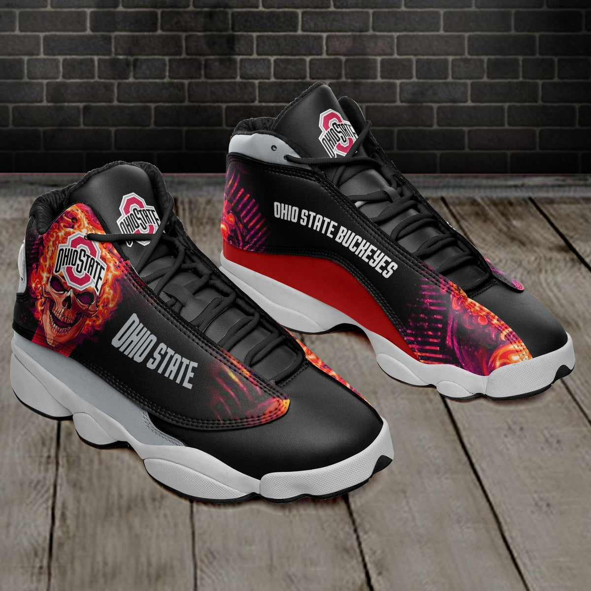NCAAF Ohio State Buckeyes Air Jordan 13 Shoes Nicegift AJDZ4Q8