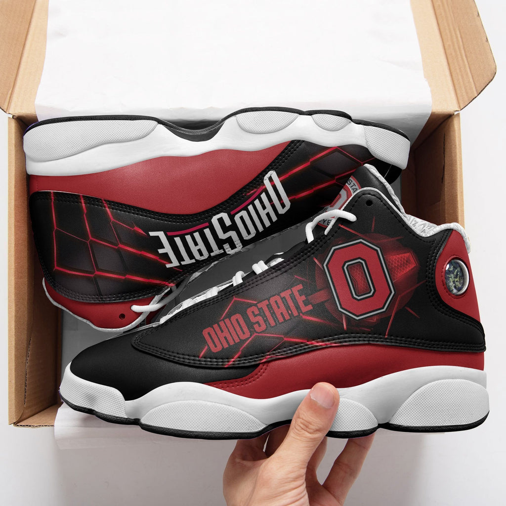 NCAAF Ohio State Buckeyes Air Jordan 13 Shoes Nicegift AJDI0O1