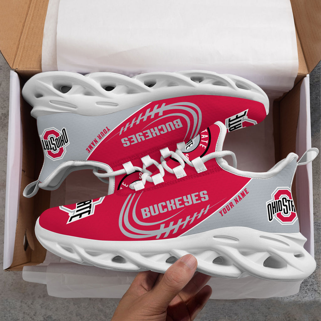 NCAAF Ohio State Buckeyes (Your Name) Max Soul Shoes Nicegift MSSU7H1