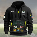 Green Bay Packers Personalized Quarter Zip Hoodie New Collection AZBTQZH000266