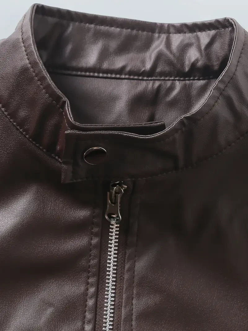 Ultra-Premium Leather Jacket Dual Zip Chest— Los Angeles Rams SPTSLJ012