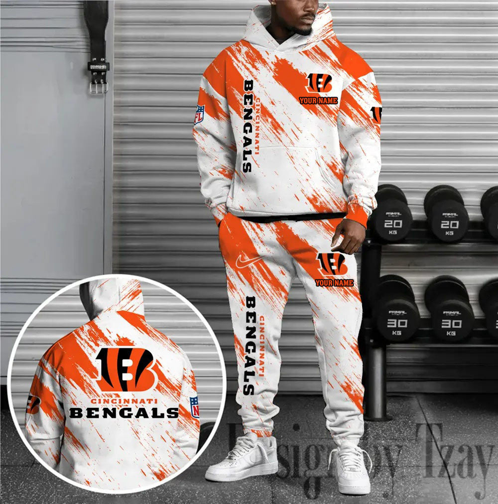 Cincinnati Bengals Combo Hoodie And Sweatpants Gift For Fan AZHD1360