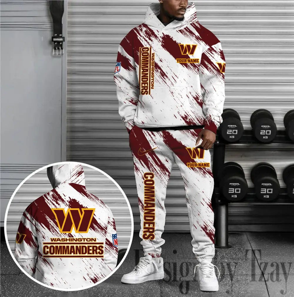 Washington Commanders Combo Hoodie And Sweatpants Gift For Fan AZHD1385