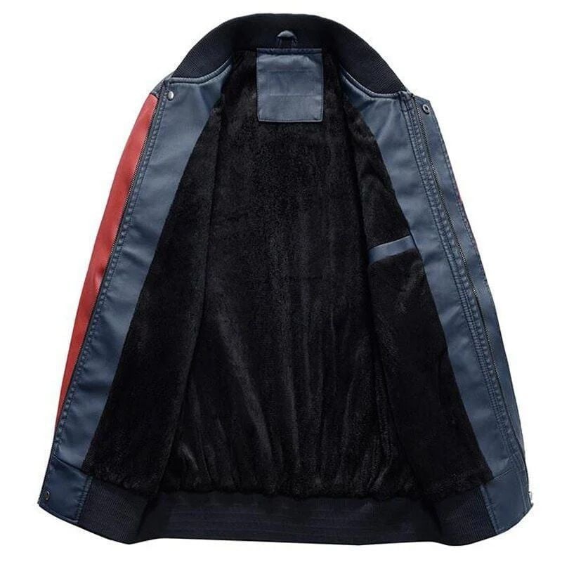 Cincinnati Bengals Premium Fleece-Lined Leather Bomber Jacket BG51