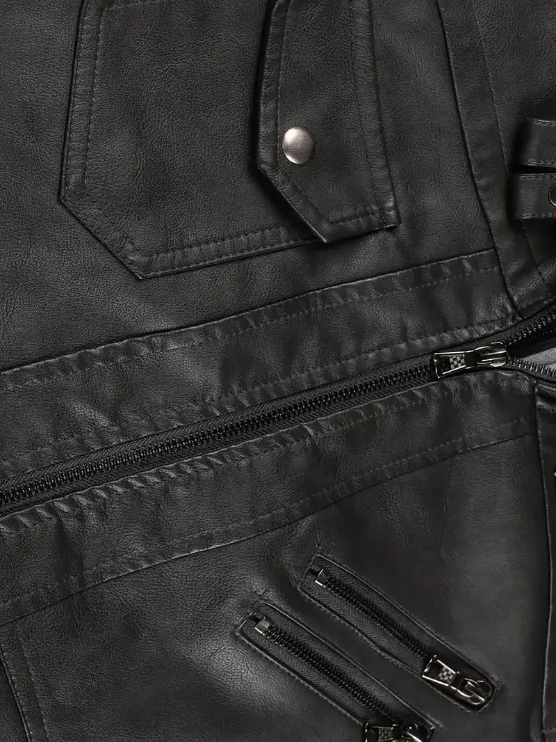 New York Giants VITC9032 – Premium & Ultra-Thick Leather Jacket with Fleece Hood