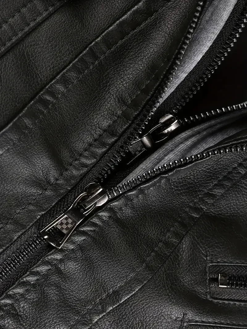 Premium & Ultra-Thick Leather Jacket with Fleece Hood - Atlanta Falcons VA2129