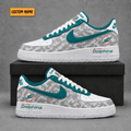 Miami Dolphins | Premium NFL Fear The Team AF1 Sneakers - VA36227