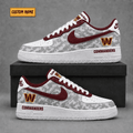 Washington Commanders | Premium NFL Fear The Team AF1 Sneakers - VA36240