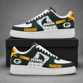 Green Bay Packers | Premium NFL Fear The Team AF1 Sneakers Personalized - VA37430