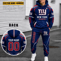New York Giants Personalized Combo Hoodie And Sweatpants Gift For Fan VA1042