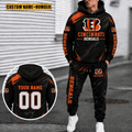 Cincinnati Bengals Personalized Combo Hoodie And Sweatpants Gift For Fan VA1053