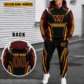 Washington Commanders Personalized Combo Hoodie And Sweatpants Gift For Fan VA10101