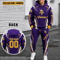 Minnesota Vikings Personalized Combo Hoodie And Sweatpants Gift For Fan VA10105