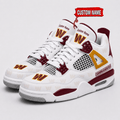 Washington Commanders Personalized AJ4 Sneaker VA347