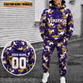 Minnesota Vikings Personalized Combo Hoodie And Sweatpants Gift For Fan VAN4074