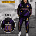 Minnesota Vikings Personalized Combo Hoodie And Sweatpants Gift For Fan VAN6636