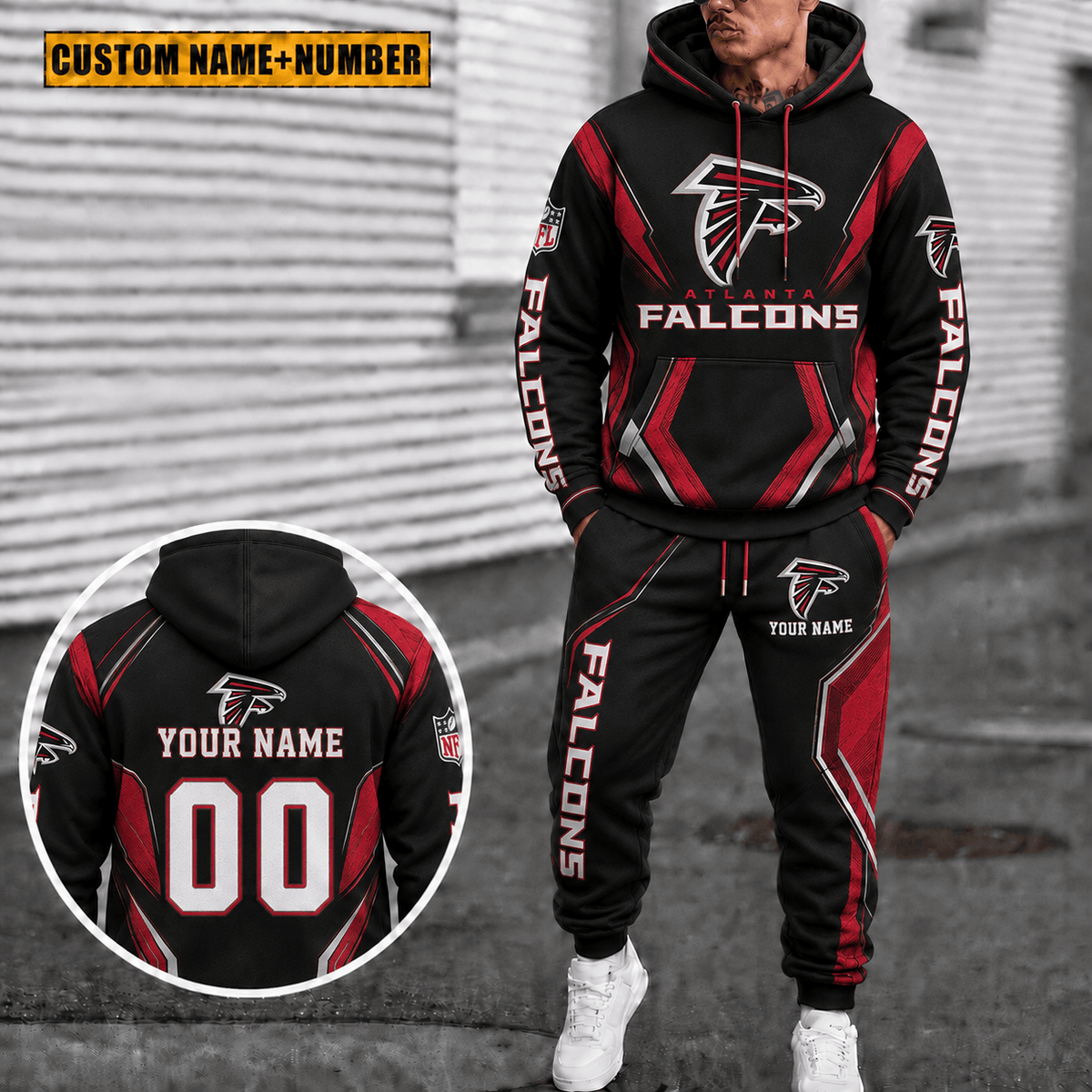 Atlanta Falcons Personalized Combo Hoodie And Sweatpants Gift For Fan VAN44128