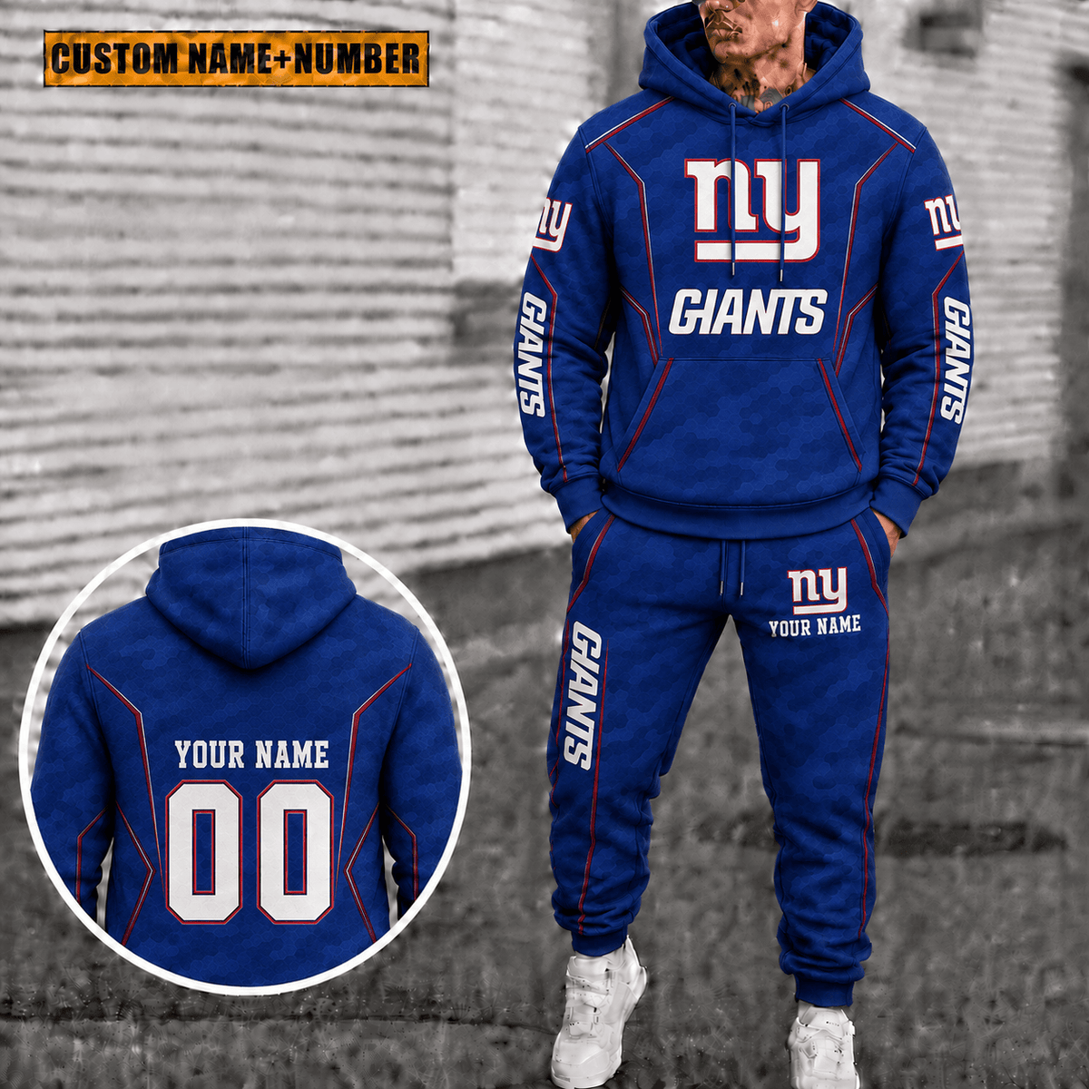 New York Giants Personalized Combo Hoodie And Sweatpants Gift For Fan VAN88198
