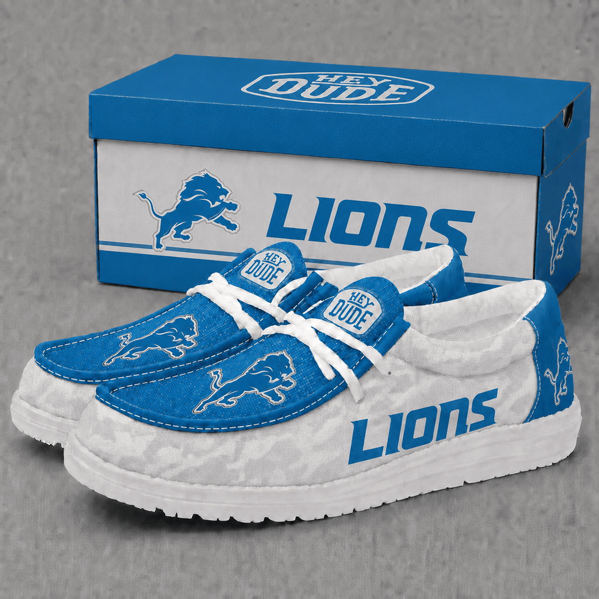 Detroit Lions | Premium NFL Football Field Fan Loafer Shoes - VA22510
