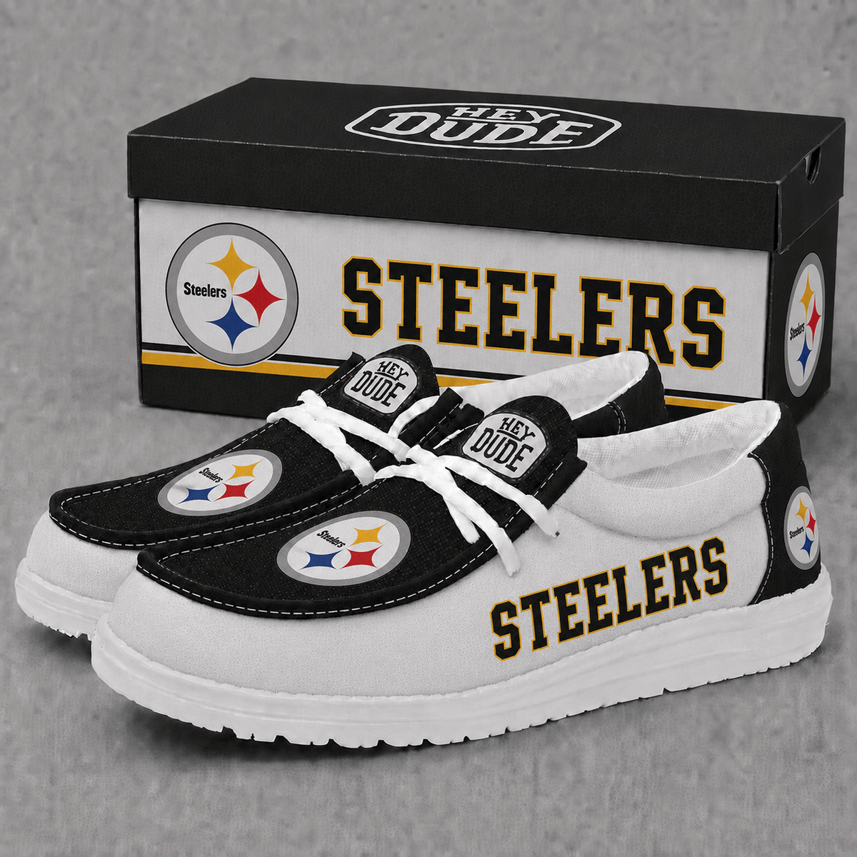 Pittsburgh Steelers | Premium NFL Football Field Fan Loafer Shoes - VA22511