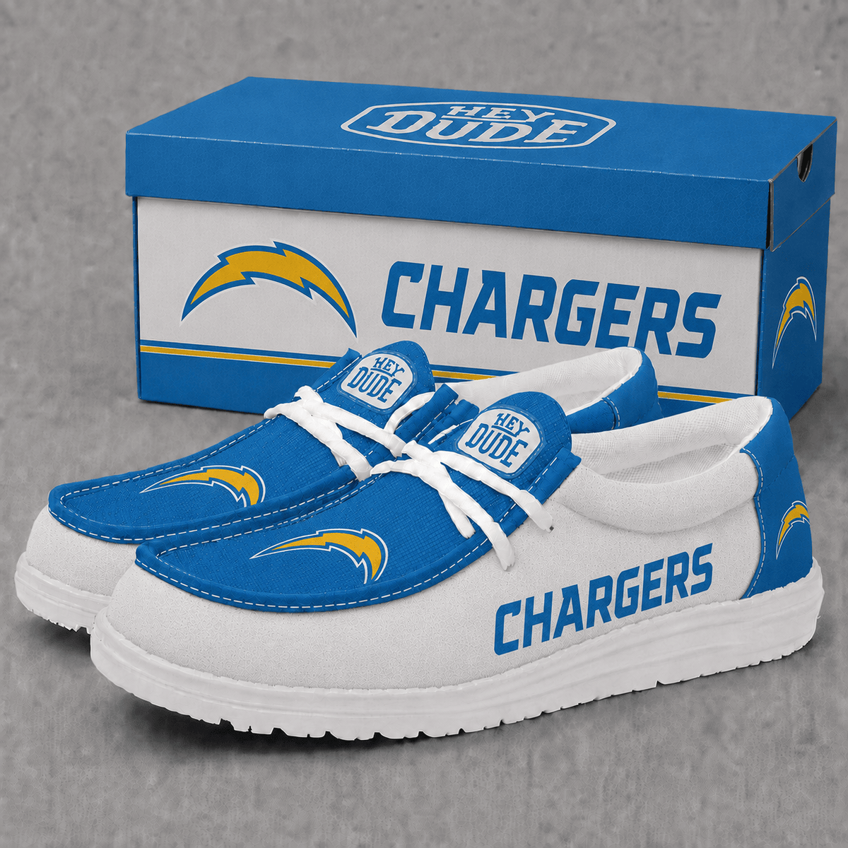 Los Angeles Chargers | Premium NFL Football Field Fan Loafer Shoes - VA22525