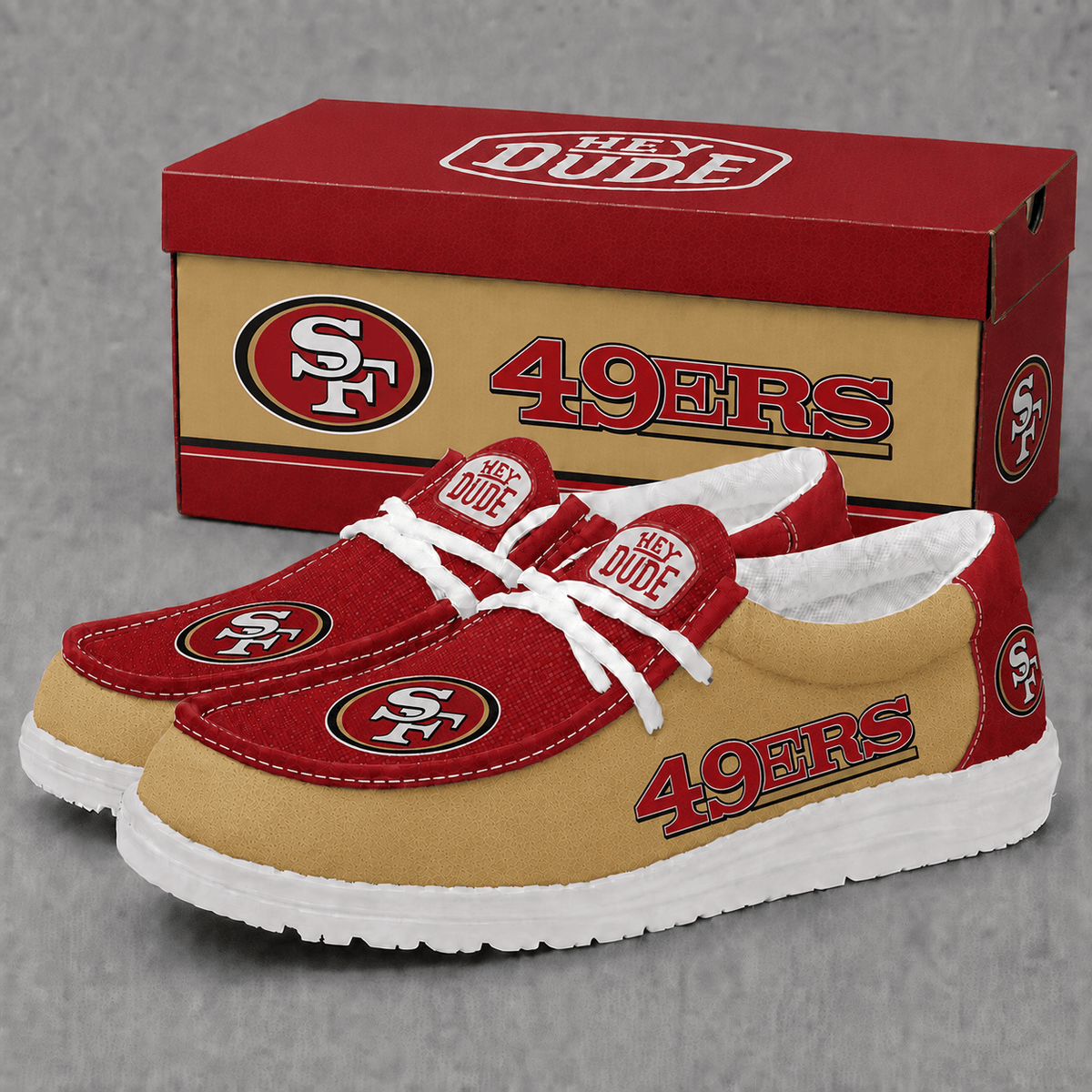 San Francisco 49ers | Premium NFL Football Field Fan Loafer Shoes - VA22530