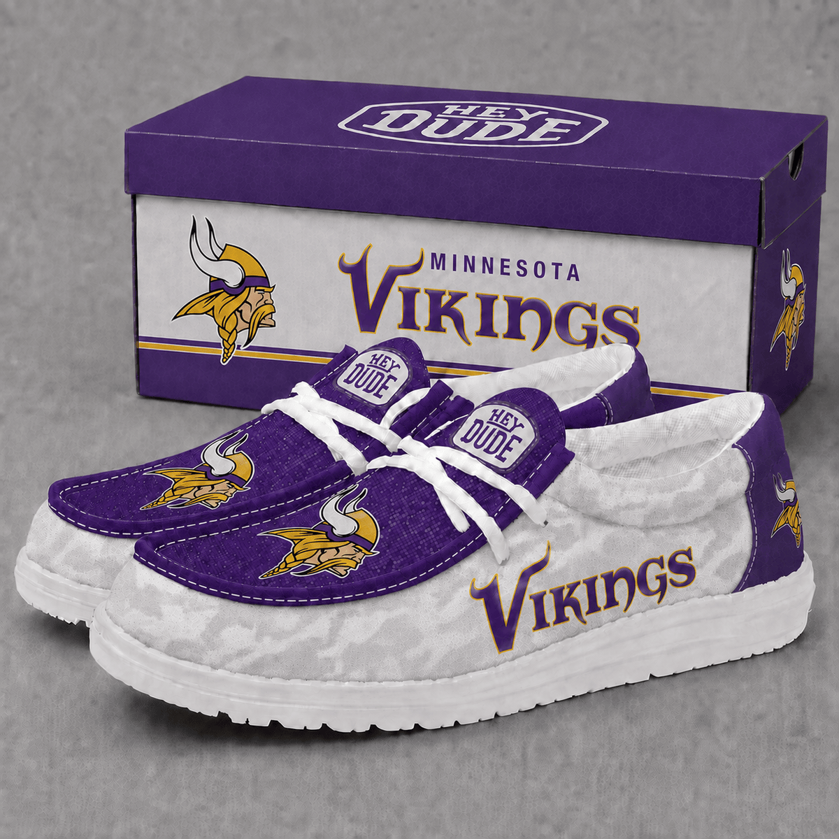 Minnesota Vikings | Premium NFL Football Field Fan Loafer Shoes - VA22536