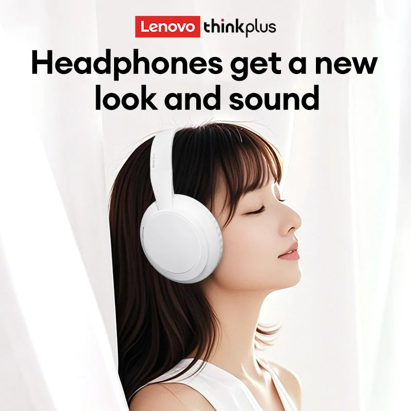 Lenovo TH11 Over-Ear Headsets Bluetooth 5.4 HI-FI Stereo Noise Cancelling Headphones Wireless Wired Gaming Earphones Comfortable