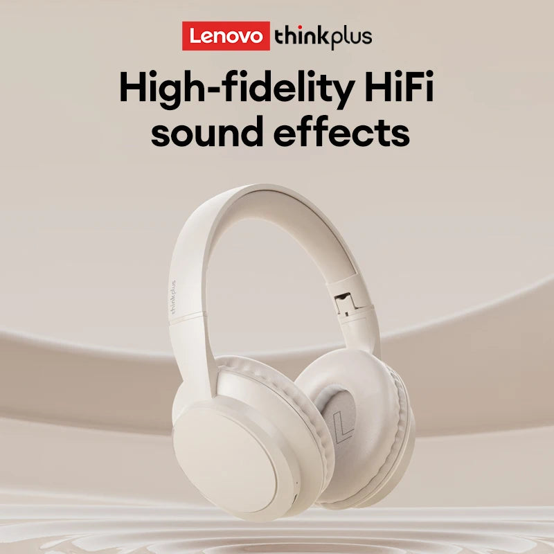 Lenovo TH11 Over-Ear Headsets Bluetooth 5.4 HI-FI Stereo Noise Cancelling Headphones Wireless Wired Gaming Earphones Comfortable
