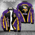 Minnesota Vikings Personalized Bomber Jacket BG654