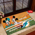 Miami Dolphins Personalized Doormat BG101