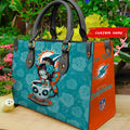 Miami Dolphins Personalized Leather Hand Bag BB67