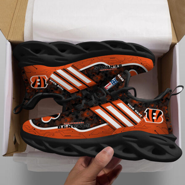 Cincinnati Bengals Personalized Yezy Running Sneakers SPD645