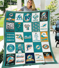 NFL Miami Dolphins Fleece Blanket & Quilt Nicegift BLQP9T0