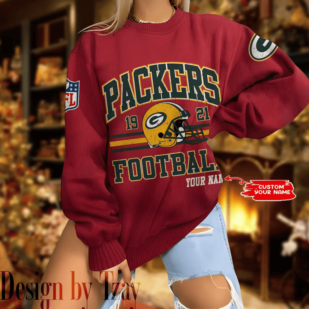 Green Bay Packers Personalized Fashion Design New Woolen Sweater BGSWT292