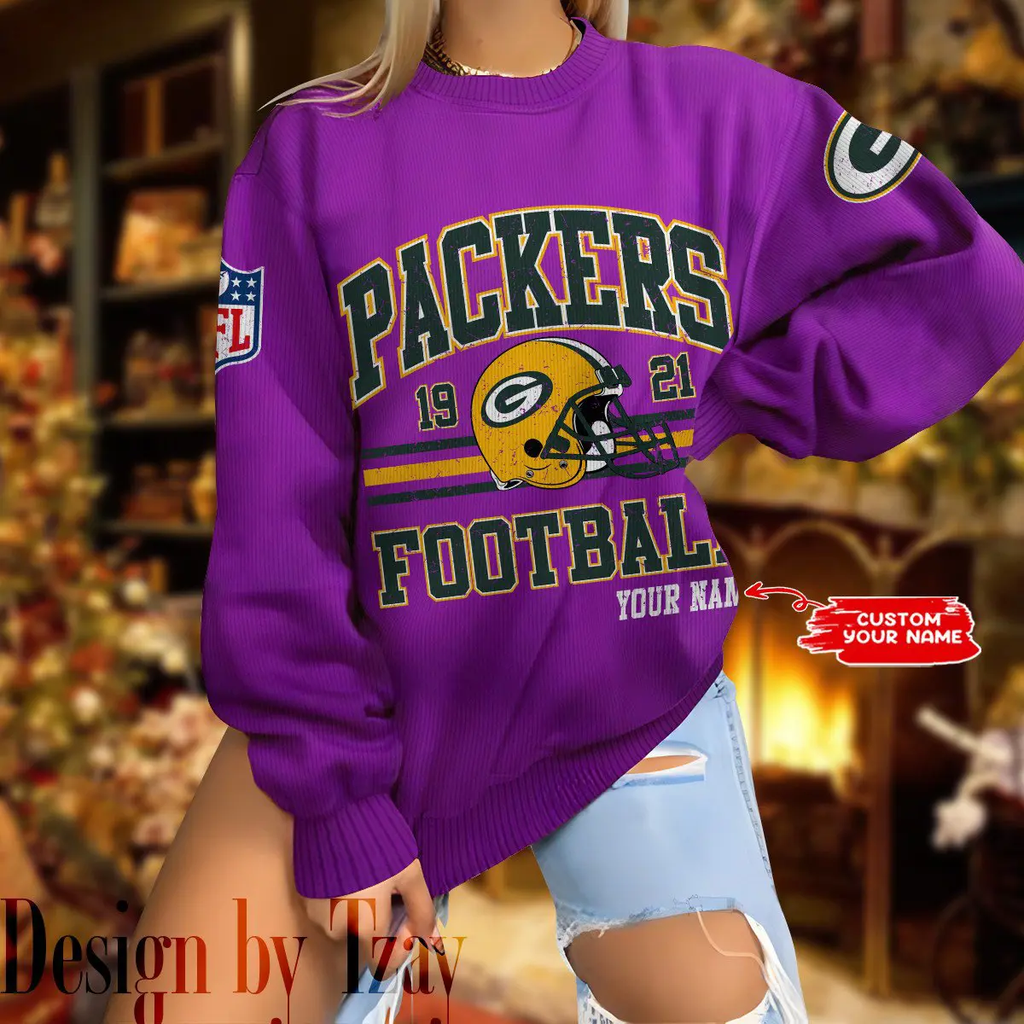 Green Bay Packers Personalized Fashion Design New Woolen Sweater BGSWT292