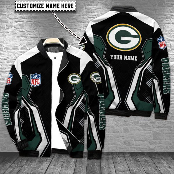 Green Bay Packers Personalized Bomber Jacket BGBBJ972