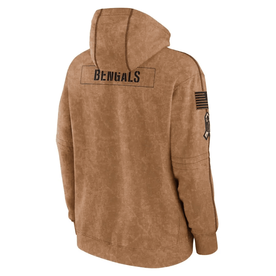 Cincinnati Bengals Men's Sideline Pullover Hoodie AZMSPHD007