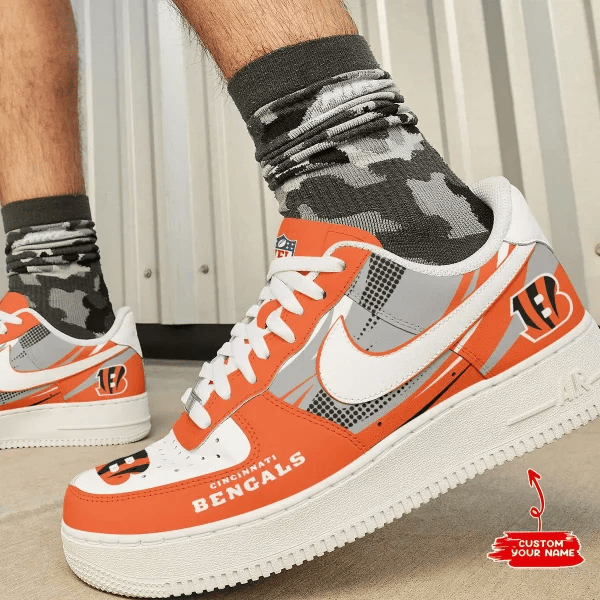 Cincinnati Bengals Personalized AF1 Shoes 1408 BGAF1S528