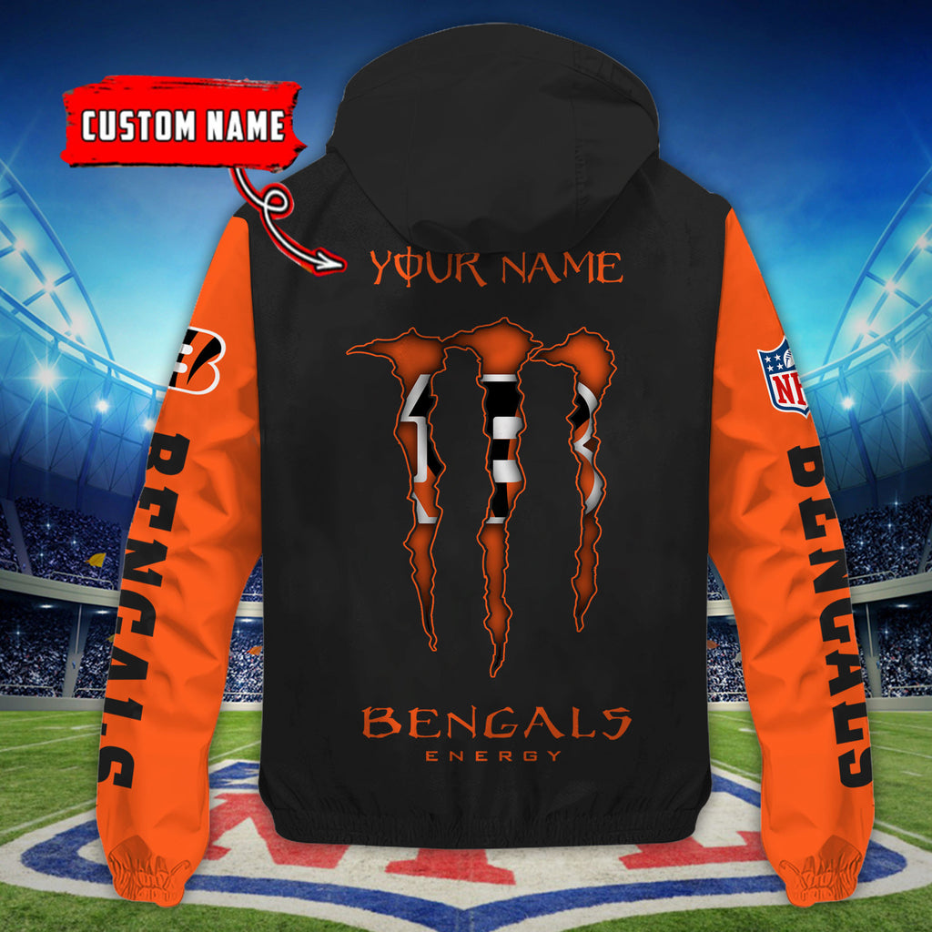 Cincinnati Bengals Custom Windbreaker Outdoor Jacket Sport Fan Gift SPTWJACKET039