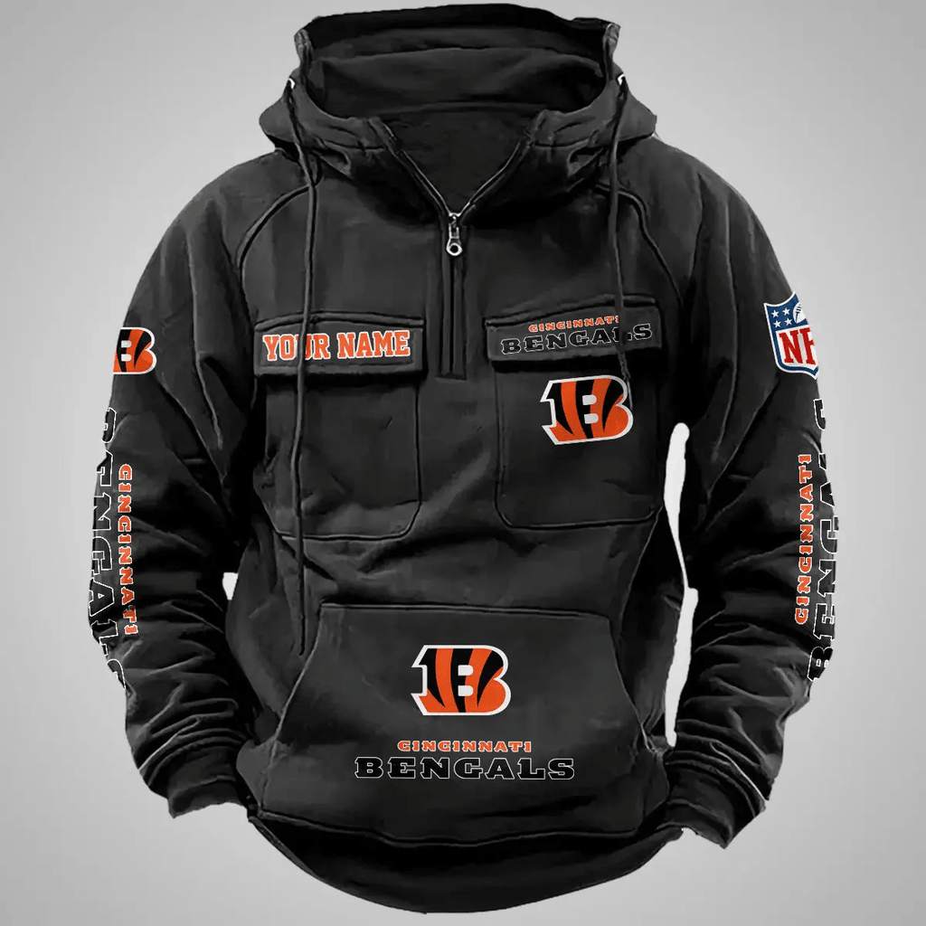 Cincinnati Bengals Vintage Men Hoodie AZVMHD095