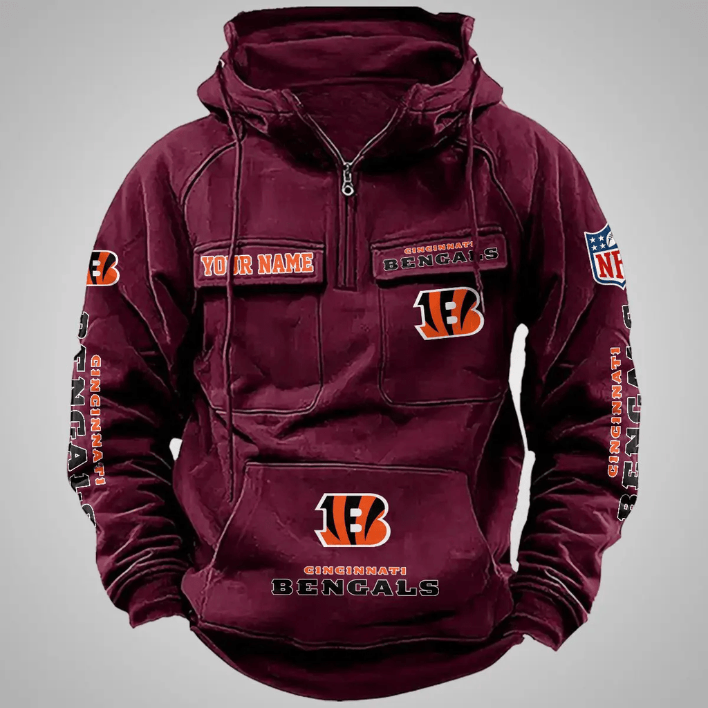 Cincinnati Bengals Vintage Men Hoodie AZVMHD095
