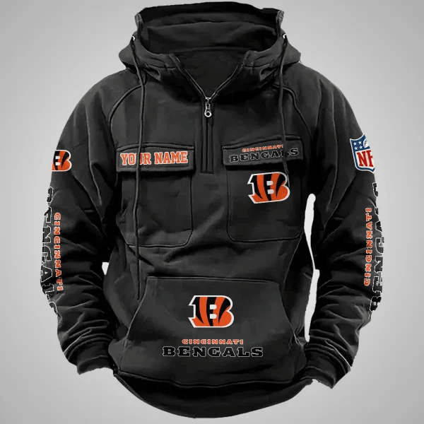 Cincinnati Bengals Vintage Men Hoodie AZVMHD095